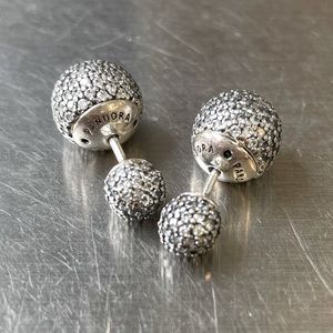 Pandora Pavé Drops Stud Earrings